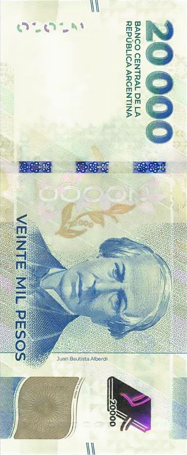Billete de 20,000