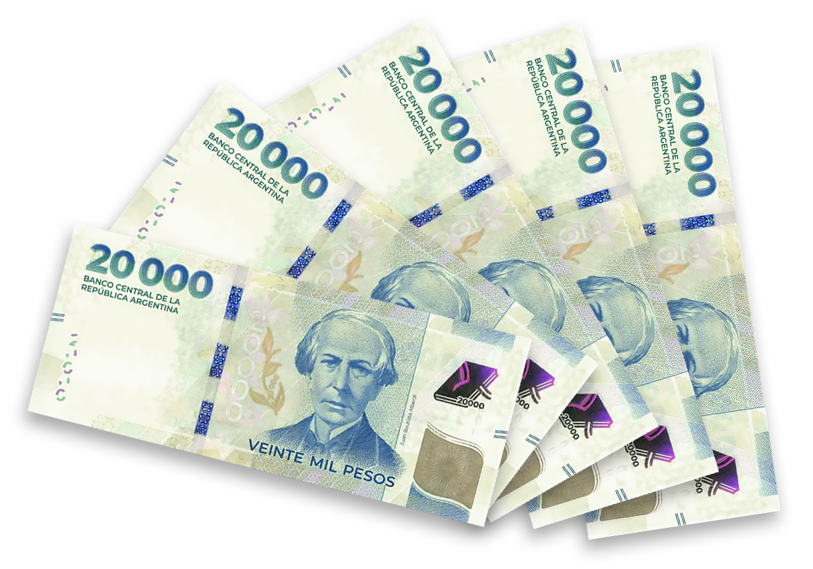 Billetes de 20,000